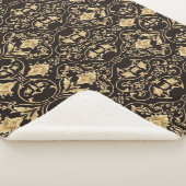 Couverture Sherpa Motif de luxe noir (3/4)