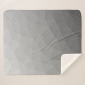 Couverture Sherpa Motif de maillage géométrique gris (Devant (Horizontal))