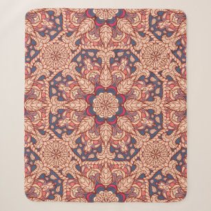 Couverture Sherpa Motif de mandala sans couture. Elément décoratif v