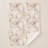 Couverture Sherpa Motif de marbre d'or Sherpa Blanket (Devant)