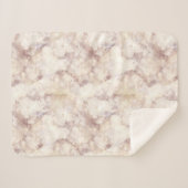 Couverture Sherpa Motif de marbre d'or Sherpa Blanket (Devant (Horizontal))