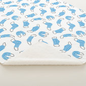 Couverture Sherpa motif de masque Médicale (3/4)