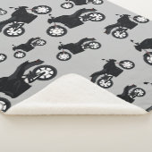 Couverture Sherpa Motif de moto  (3/4)