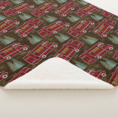 Couverture Sherpa Motif de Motorhome rv Camper Travel Van Rustic (3/4)