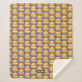 Couverture Sherpa Motif de muffins avec nom personnalisé - Petits gâ (Devant)