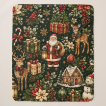 Motif de Noël de luxe vintage pour les fêtes