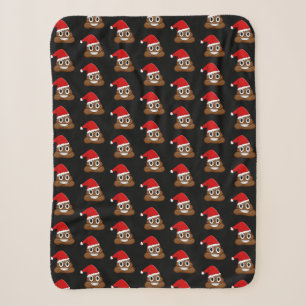 Couverture Sherpa Motif de Noël emoji Cute Funny