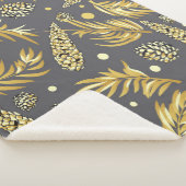 Couverture Sherpa Motif de Noël, Pine Snow 2 (3/4)