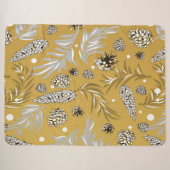 Couverture Sherpa Motif de Noël, Pine Snow 6 (Devant (Horizontal))