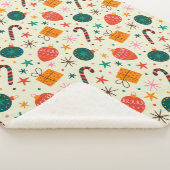 Couverture Sherpa Motif de Noël rétro et cadeau (3/4)