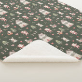 Couverture Sherpa Motif de Noël Sherpa Blanket (3/4)
