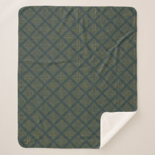 Couverture Sherpa Motif de noeud celtique élégant