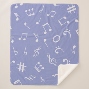 Couverture Sherpa Motif de notes musicales