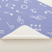 Couverture Sherpa Motif de notes musicales (3/4)