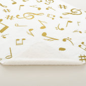 Couverture Sherpa Motif de notes musicales (3/4)
