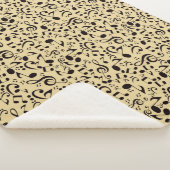 Couverture Sherpa Motif de notes musicales (3/4)