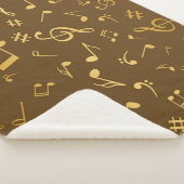 Couverture Sherpa Motif de notes musicales (3/4)
