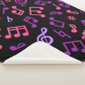 Couverture Sherpa Motif de notes musicales (3/4)