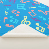 Couverture Sherpa Motif de notes musicales (3/4)