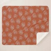 Couverture Sherpa Motif de palmier de Bohême (Devant (Horizontal))