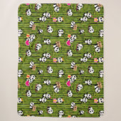 Couverture Sherpa Motif de Panda 2 (Devant)