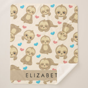 Couverture Sherpa Motif De Parfums, Mignons Parfums, Coeurs, Votre N