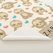 Couverture Sherpa Motif De Parfums, Mignons Parfums, Coeurs, Votre N (3/4)