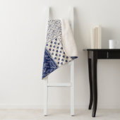 Couverture Sherpa motif de patchwork Abstrait transparent et délicat (En situation)