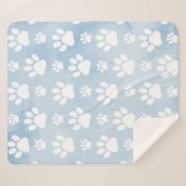 Couverture Sherpa Motif De Pâtes, Patrouilles Blanches, Aquarelles,  (Devant (Horizontal))