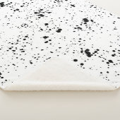 Couverture Sherpa Motif de peinture noire (3/4)