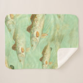 Couverture Sherpa Motif de poisson basse (Devant (Horizontal))