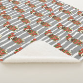 Couverture Sherpa Motif de portrait de carlin de Noël (3/4)