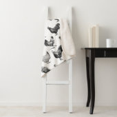 Couverture Sherpa Motif de poulet de la ferme Retro Country (En situation)