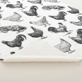 Couverture Sherpa Motif de poulet de la ferme Retro Country (3/4)