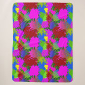 Couverture Sherpa Motif de projection de peinture 3 (Devant)