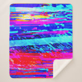 Couverture Sherpa Motif de rafale de couleur (Devant)