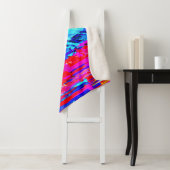 Couverture Sherpa Motif de rafale de couleur (En situation)