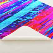Couverture Sherpa Motif de rafale de couleur (3/4)