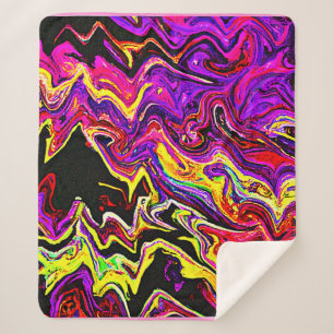 Couverture Sherpa Motif de rayonnement lumineux