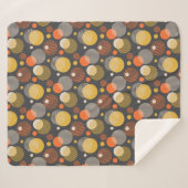 Couverture Sherpa Motif de rayure de point de polka (Devant (Horizontal))