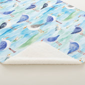 Couverture Sherpa Motif de rivage de bécasseau côtier (3) (3/4)