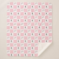 Motif de rodéo rose moderne À damiers fille
