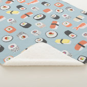 Couverture Sherpa Motif de rouleaux Sushi Nigiri Maki (3/4)