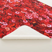 Couverture Sherpa Motif de séquences rouges (3/4)