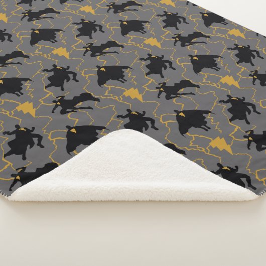 Couverture Sherpa Motif de silhouette Black Adam Lightning (3/4)
