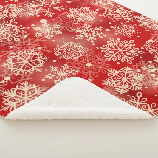 Couverture Sherpa Motif de snowflakes (3/4)