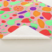 Couverture Sherpa Motif de spectre coloré fruité (3/4)