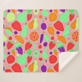 Couverture Sherpa Motif de spectre coloré fruité (Devant (Horizontal))