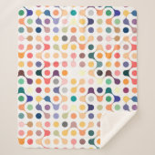 Couverture Sherpa Motif de structure moléculaire (Devant)