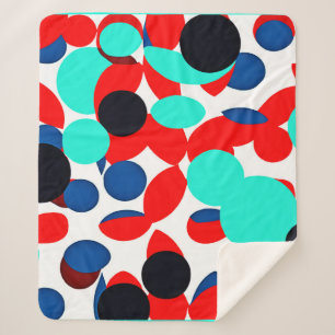 Couverture Sherpa Motif de style de lecture couleur dynamique